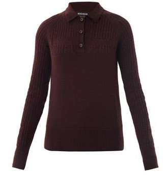 Rochas Argyle-knit wool sweater