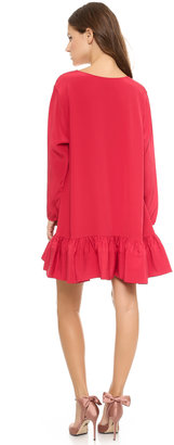 Cynthia Rowley Long Sleeve Flounce Dress