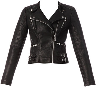 Only Jackets - katoe pu biker jacket wvn - Black