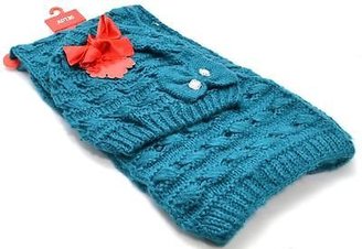 Apt. 9 Winter Apt.9 Women Beautiful 2 piece Blue Open Knit Combo Scarf Cap New Lot 1282