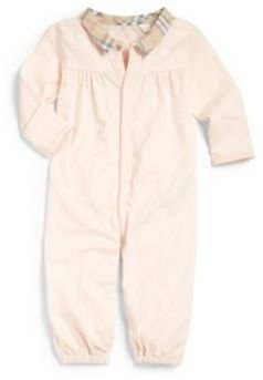 Burberry Infant's Check Collar Coverall