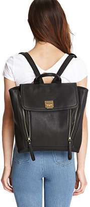 Forever 21 Faux Leather Trapeze Backpack