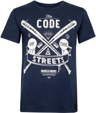 Topman Cheats And Thieves Code of The Streets T-shirt*