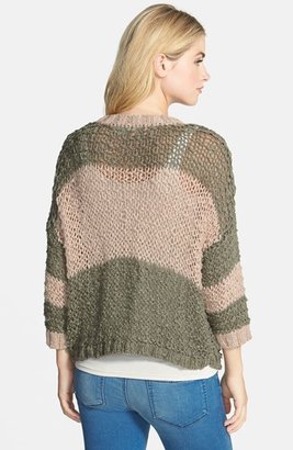 Vince Camuto Colorblock Loose Knit Sweater