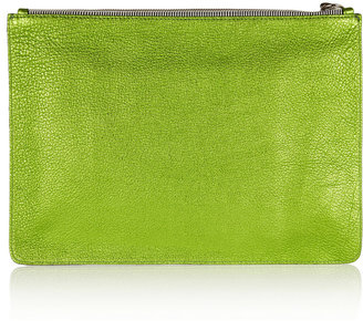 House of Holland The Bag Of Tricks calf hair and metallic leather clutch