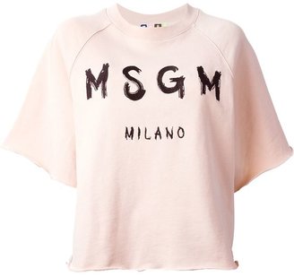 MSGM short sleeved sweatshirt