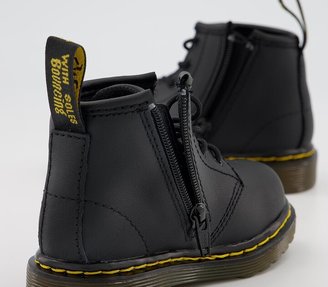 Dr. Martens Brooklee Kids Lace Up Inside Zip Boots Black