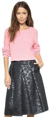 Tibi Cropped Pullover