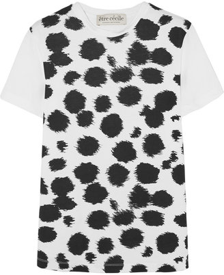 Etre Cecile Cheetah-print cotton-jersey T-shirt