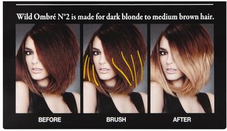 L'Oreal Preference Wild Ombre Dip Dye Hair Kit - NO2 Dark Blonde to Medium Brown