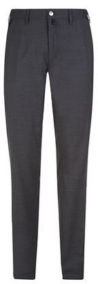 Stefano Ricci Leather Trim Wool Trousers