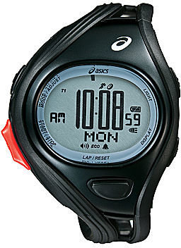 Asics Mens Super Challenge 500-Lap Black Chronograph Sport Watch