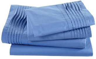 Pinch and Pleat Blue Sheet Set (Full)