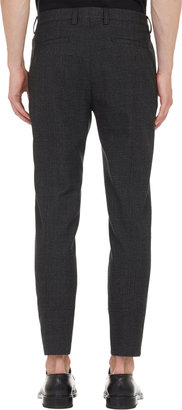 Dolce & Gabbana Check & Solid Worsted Wool Trousers