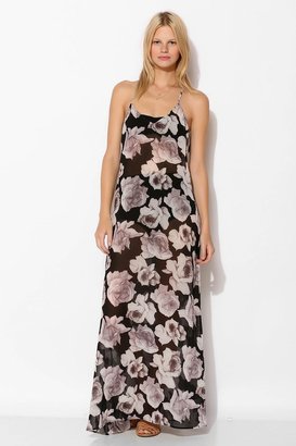 Urban Outfitters Pins And Needles Floral T-Back Maxi Slip