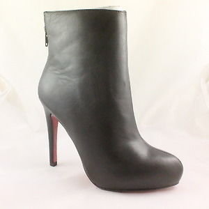 Luxury Rebel WOMENS LIANA HIGH BLACK LEATHER ANKLE BOOTS - Size 6