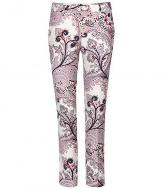 Etro Printed Wool-twill Trousers
