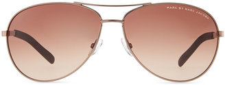 Marc by Marc Jacobs Aviator Sunglasses, Shiny Brown