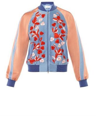Jonathan Saunders Cecily embroidered bomber jacket