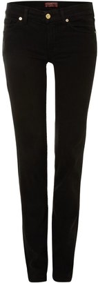 7 For All Mankind Roxanne slim leg silk touch jeans in Black