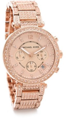 Michael Kors Parker Glitz Chronograph Watch