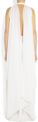 Givenchy Draped silk crepe de chine gown