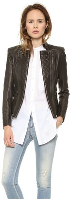 Balmain Pierre Leather Moto Jacket