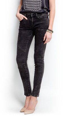 MANGO Biker style super slim jeans