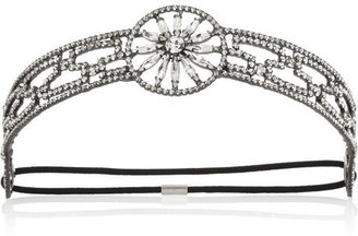 Jennifer Behr Indira silver-tone Swarovski crystal headband