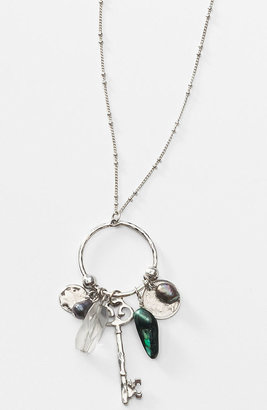 J. Jill Peacock pearl charm necklace