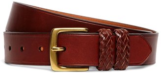 Brooks Brothers Belt with Braided Keeper Detail