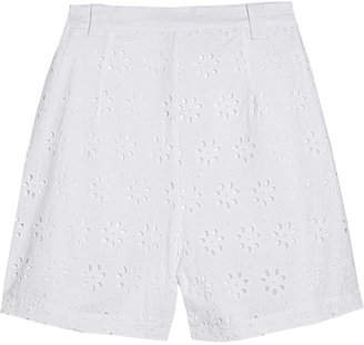 Miguelina Janette broderie anglaise cotton shorts