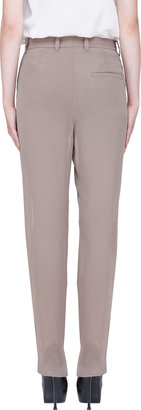 3.1 Phillip Lim Taupe Tapered Pleated Trousers