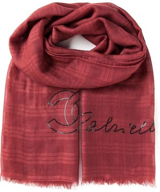 Chanel Vintage sequin logo patterned scarf