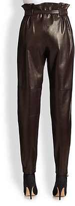 Emilio Pucci Leather Trousers