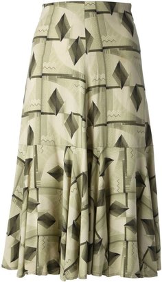 Biba Vintage geometric print skirt
