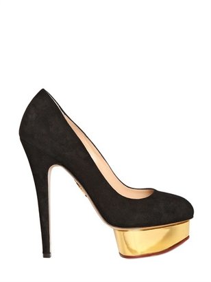 Charlotte Olympia 150mm Dolly Suede Pumps