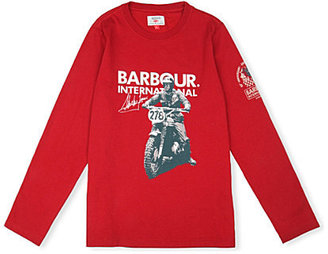 Barbour Printed cotton jersey top