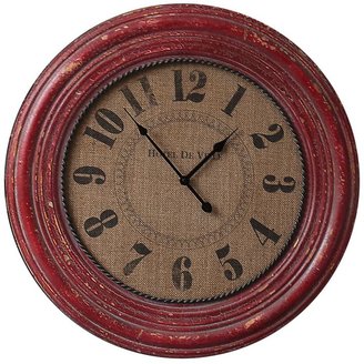Linea Red henley wall clock