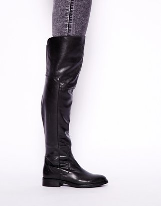 Bronx Over the Knee Flat Cuff Boots