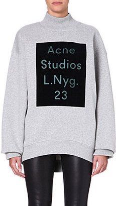 Acne Branded high-neck sweatshirt