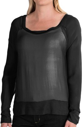 Chaser Sheer Silk Chiffon Shirt (For Women)