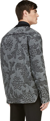 3.1 Phillip Lim Grey Denim Floral Quilted jacket