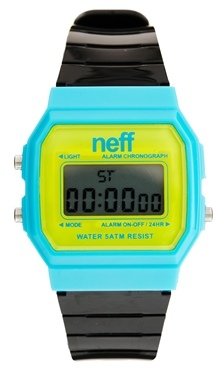Neff Digital Watch - blue/yellow