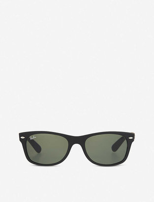 Ray-Ban Mens Black Rubber Wayfarer Sunglasses