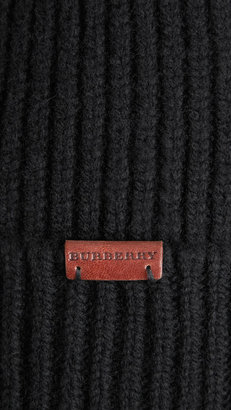 Burberry Cashmere Wool Rib Beanie