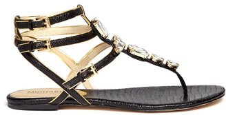 Jayden' lizard-embossed leather sandals