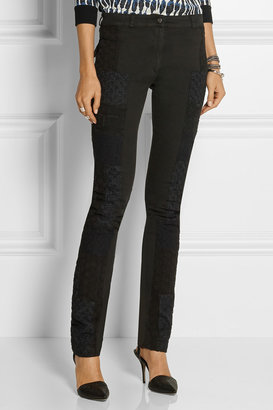 Preen Line Wells patchwork skinny jeans