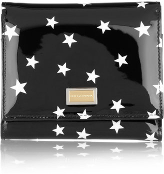 Dolce & Gabbana Star-print patent-leather wallet