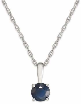 Macy's Sapphire Pendant Necklace in 14k White Gold (5/8 ct. t.w.)